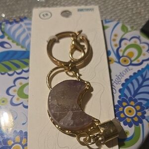 Earthbound Amethyst Crescent Moon Hang Tag